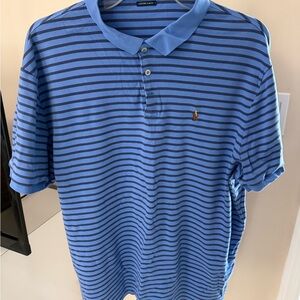 Polo by Ralph Lauren Classic Blue and Black Striped Polo